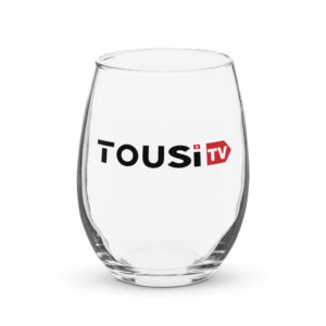 Tousi TV Stemless Wine Glass